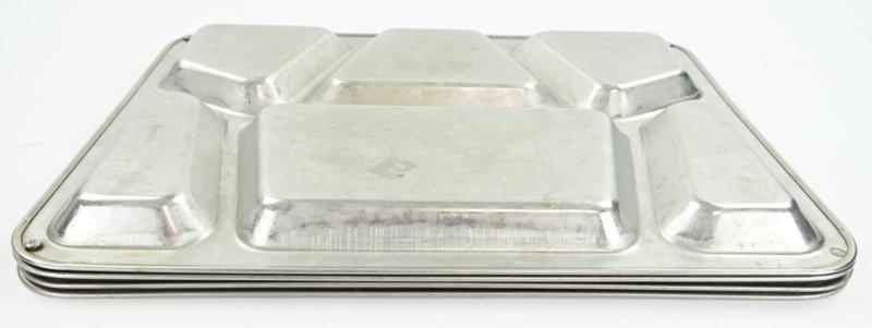 US WW2 Stainless Steel Messhall Plates 1942