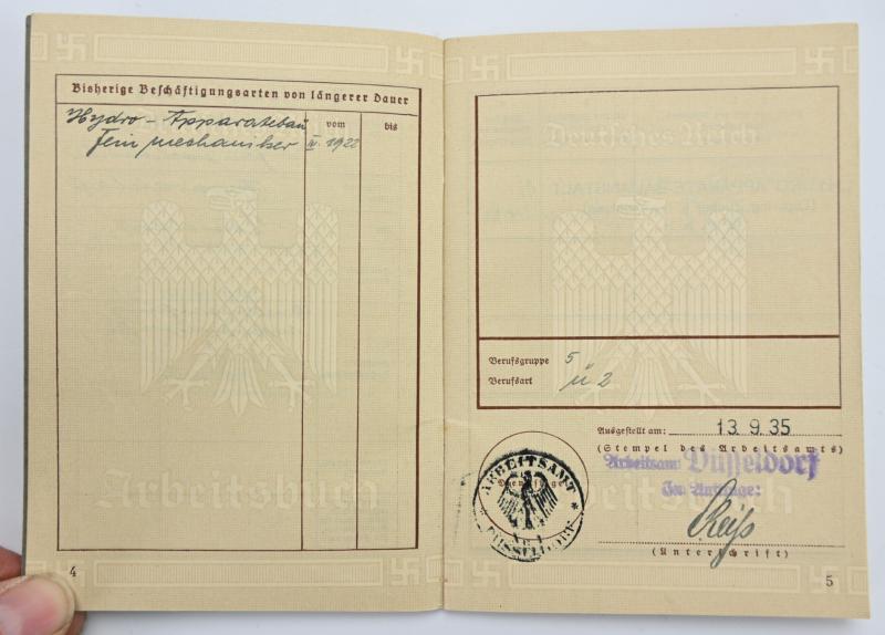 German Third Reich Workerspass