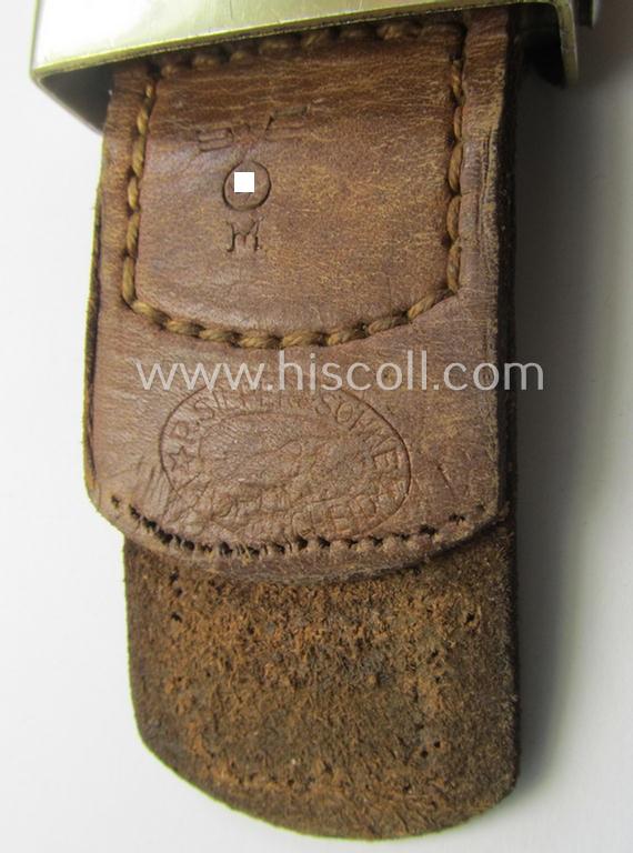 WH (KM) aluminium-based belt-buckle on '1939'-dated tab: 'R.S.&S.'