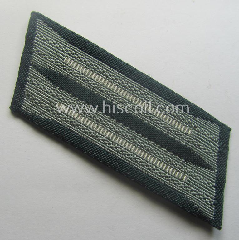 Unusually seen pair of WH (Heeres) 'BeVo'-woven, EM/NCO-type collar-tabs (or: 'Einheitskragenspiegel'): 'Infanterie-Trpn.'