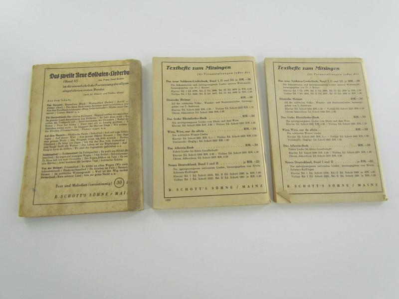 Das Neue Soldatenliederbuch Part 1 + 2 + 3 ( complete set )