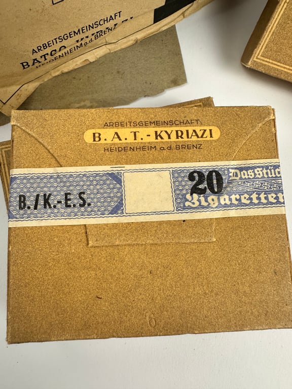 WW2 German full pack with 60 boxes of cigarettes