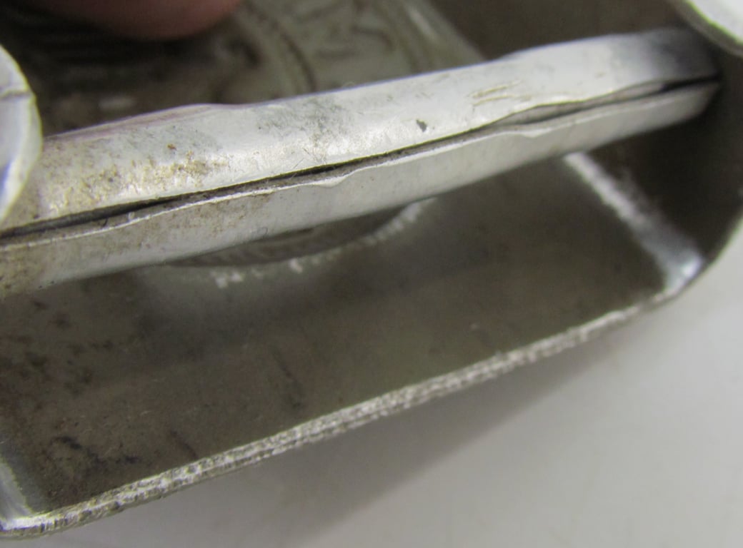 Wehrmacht (Heer) Aluminum Belt Buckle (Green)