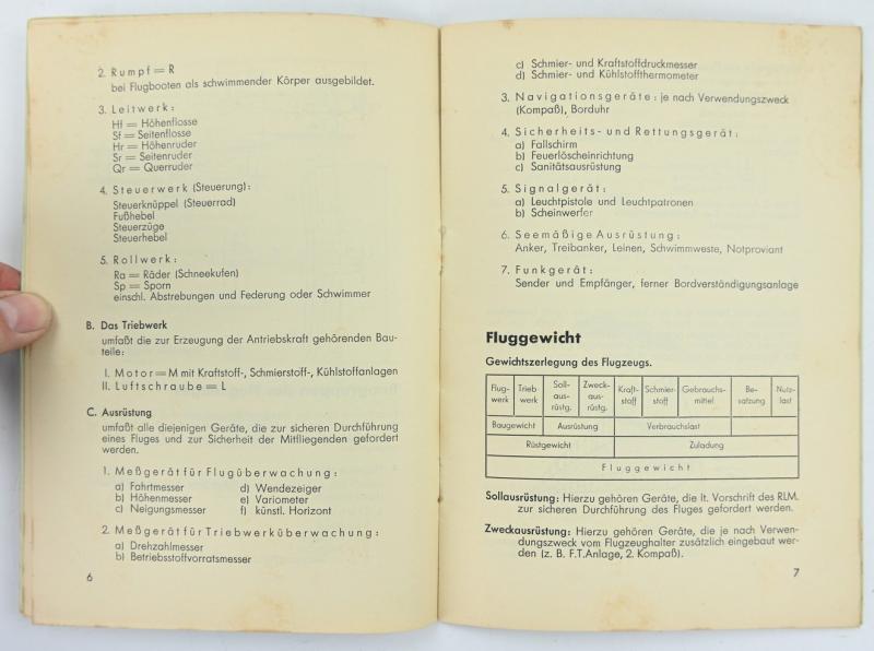 German Third Reich Era Book 'Airplane Technoligy'