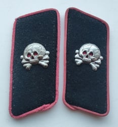 Wehrmacht Panzer wrap pink piped collar tabs