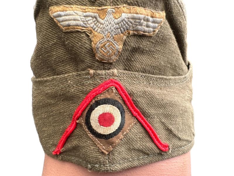 Wehrmacht Heer ( Afrikakorps ) M34 Tropical Overseas Cap – Artillery - Clemens Wagner 1942