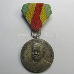 Most certainly unusually found, silver-toned commemorative shooting-contest medal...