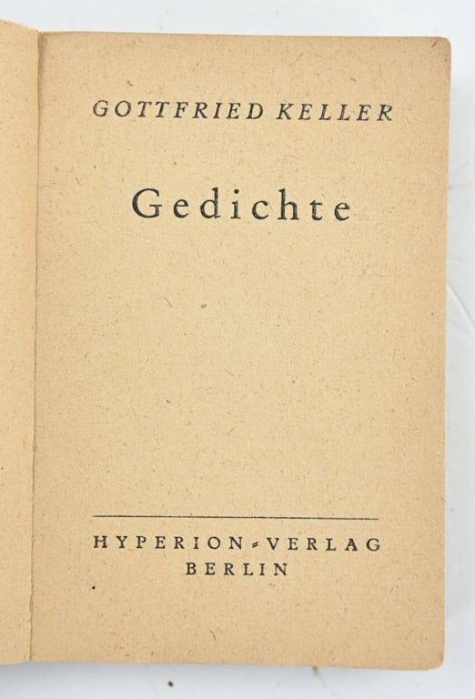 German WH Poem Pocket Booklet