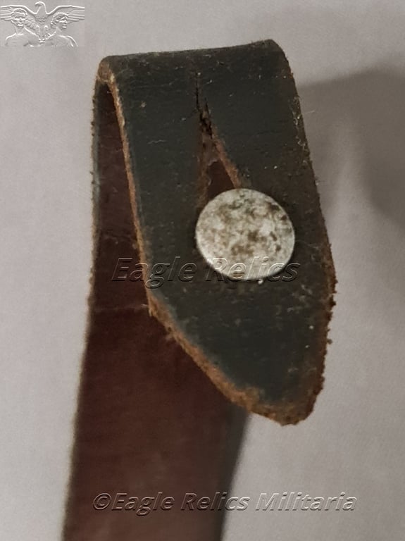 Early Leather Chinstrap for the combat Helmet