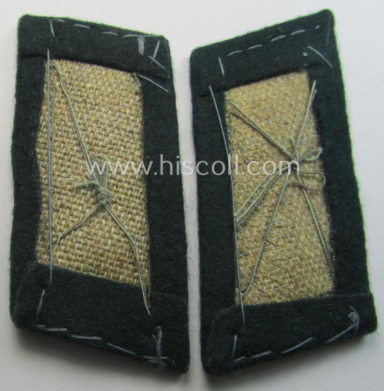 Pair of WH (Heeres) 'standard-issue'-pattern WH (Heeres) collar-tabs (or: 'Einheitskragenspiegel') being of the 'generic-pattern'
