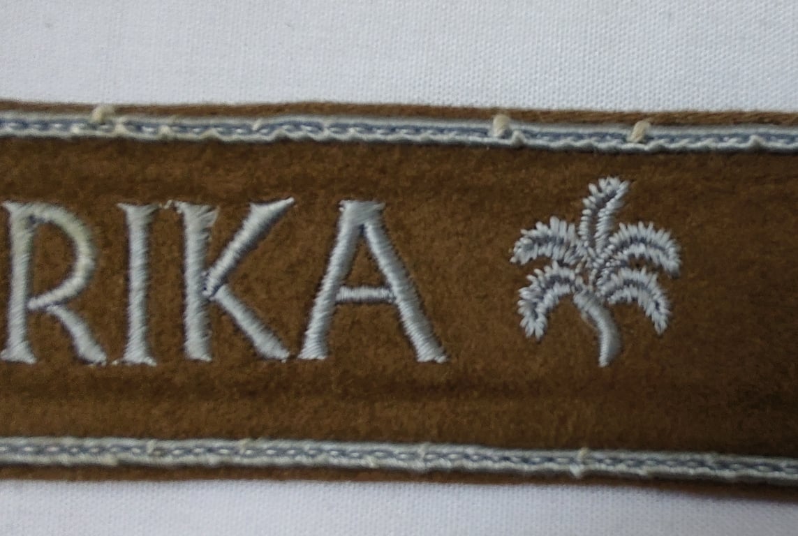 WH cuff-title ('Ärmelstreifen') entitled: 'Afrika'