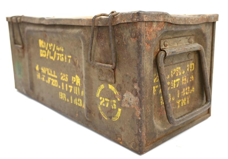 British WW2 25pds Grenade Box with Frame