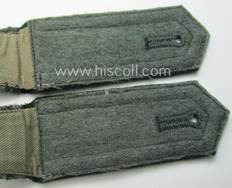 Pair of WH (Heeres), neatly 'cyphered' (and pointed-styled!) NCO-type shoulderstraps: 'Uffz. des Kavallerie- o. Reiter-Rgts. 12'