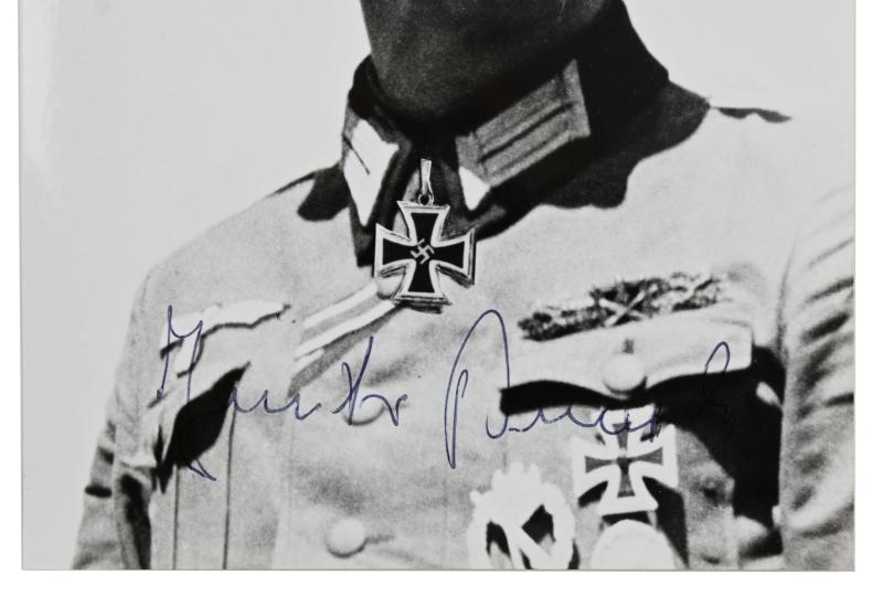 Signature of Wehrmacht Heer KC Recipient 'Günter Braake'