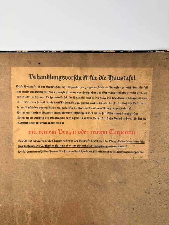 Rare Cardboard NSDAP sign  "Hier spricht die NSDAP"