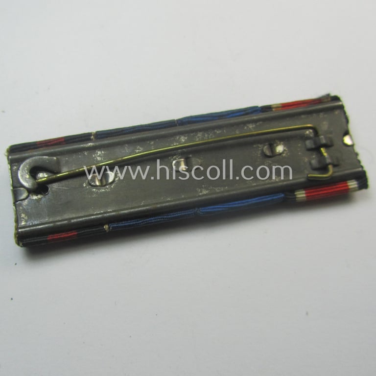 4-pieced, WWII- (ie. TR-) period ribbon-bar (ie. 'Feld- o. Bandspange') showing various WWII-period awards (amongst which a Czech 'Anschluss'-medal with attached tiny but very detailed 'PB'-bar!)