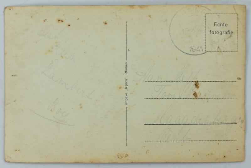Dutch WW2 Postcard 'Grebbeberg 8 R.I.'