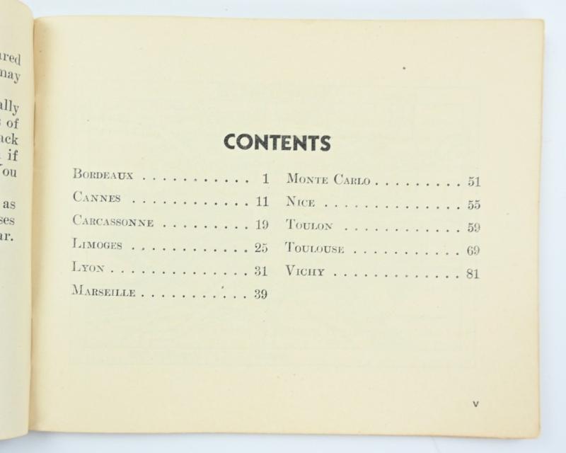 US WW2 Pocket Guide 'Southern France'