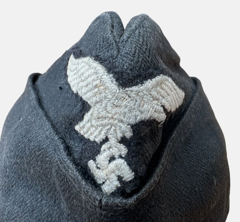Luftwaffe Black Panzer / Mechanic's Overseas Cap by Carl Halfar