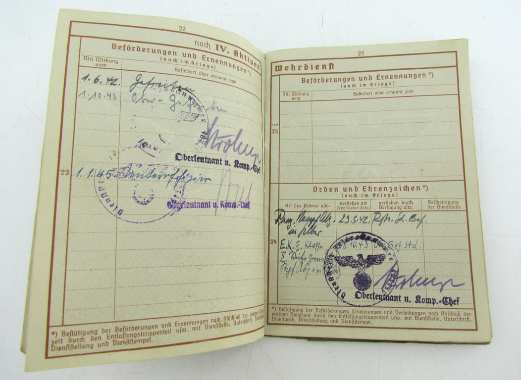 Document/Medal grouping, 23rd Panzer divison Panther V crewman ( including Panzerkampfabzeichen 25!)