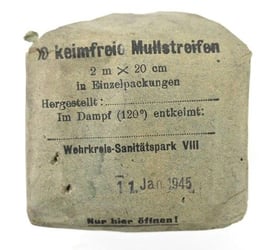 German First Aid Bandage 1945