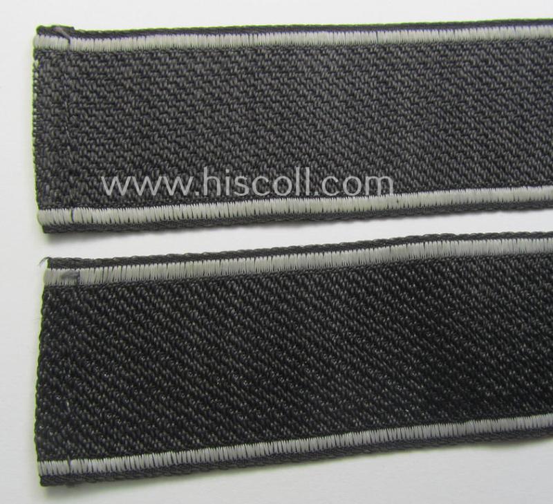 Waffen-SS 1943/44-pattern cuff-title (ie. 'Ärmelstreifen') as executed in typical 'BeVo'-weave-pattern as was intended for a member within the: '17. SS-Panzergrenadier-Division “Götz von Berlichingen”