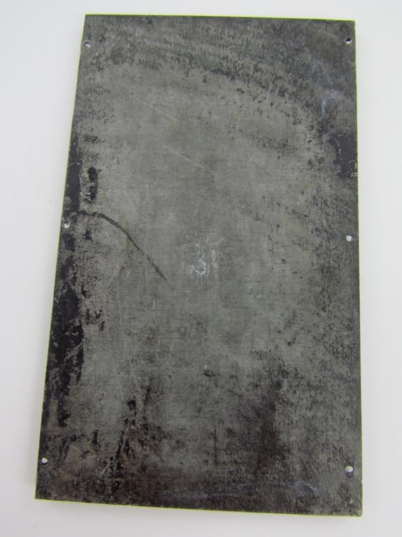 Original German Newspaper Photo “Druckplatte” (printing plate)