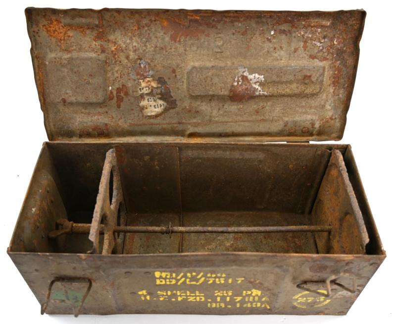 British WW2 25pds Grenade Box with Frame