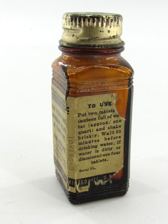 US WWII Water Purification Tablets