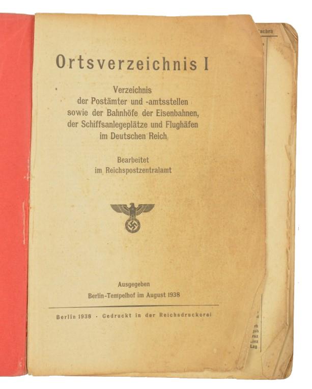 German Index Book Berlin Tempelhof 1938