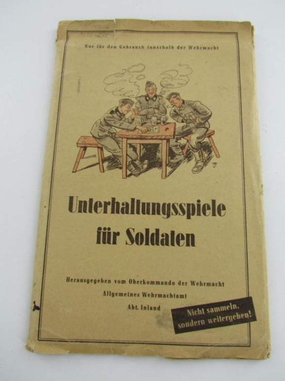 Wehrmacht 'Unterhaltungsspiele für Soldaten