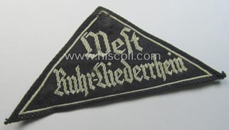 'BDM' ('Bund Deutscher Mädel') district-triangle (ie. 'Gebietsdreieck') entitled:...