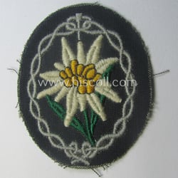'Variant'-pattern WH (Heeres) 'Gebirgsjäger'- (ie. mountain-troopers-) related arm-badge,...