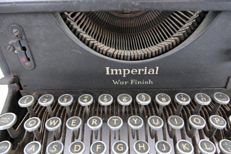 British WW2 Imperial 50 TypeWriter 'War Finish'