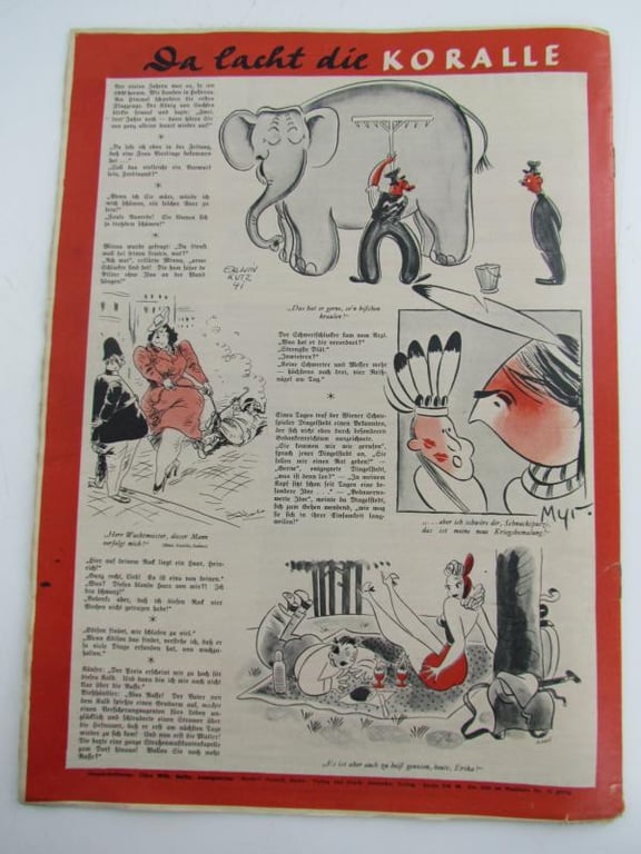 Koralle Magazine dated 24 August 1941