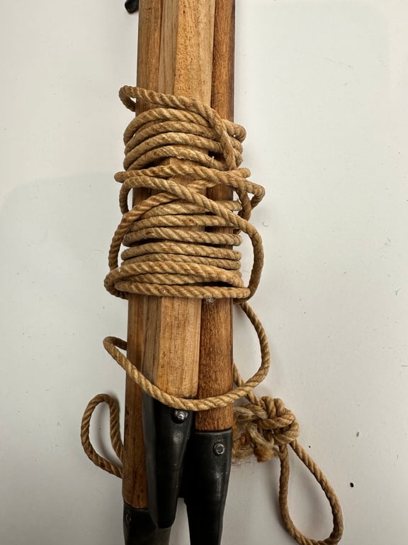 Set 3 German WW2 Tent poles with robe