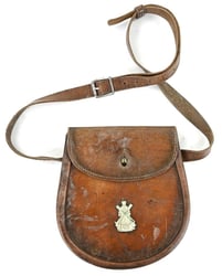 British WW2 Officer's Leather Sporran Black Watch