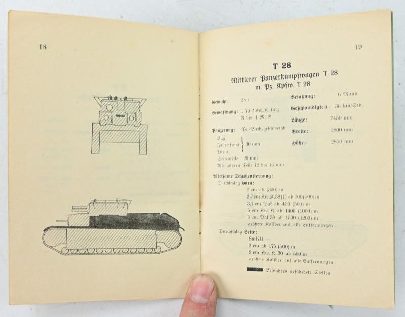 German Panzer Identification Booklet USSR