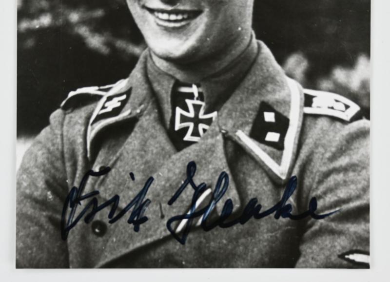Signature of Waffen-SS KC Recipient 'Fritz Henke'