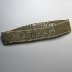 Cleary worn, WH cuff-title (ie. 'Ärmelstreifen') entitled: 'Afrika'...