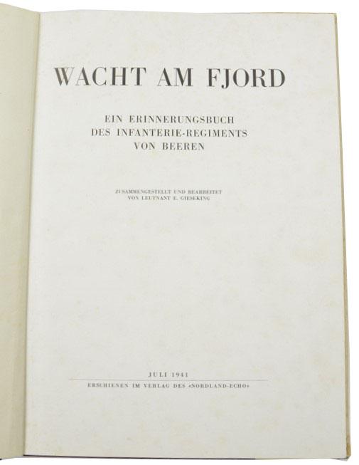 German Book 'Wacht am Fjord' 1941