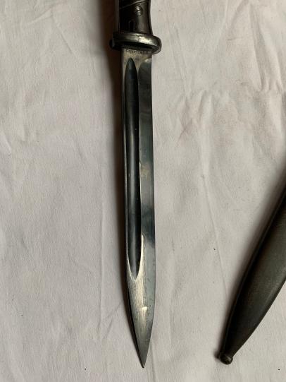 K98 Combat Bayonet with Leather Frog