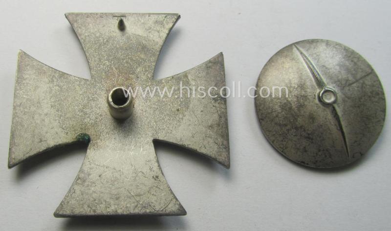 'Eisernes Kreuz 1. Kl.' as executed in the so-called: 'screw-back-version' (being an 'L/52'-marked example as produced by the: 'C.F. Zimmermann'-company)