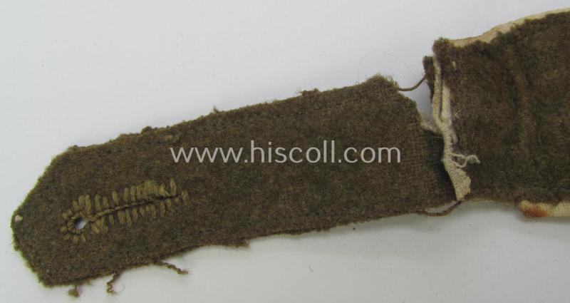 Single, 'Organisation Todt' (ie. 'OT'-) related, mid- (ie. later-) war period, NCO-type shoulderstrap as was intended for - and clearly used by! - an: 'OT-Truppführer' (ie. 'Unteroffizier')