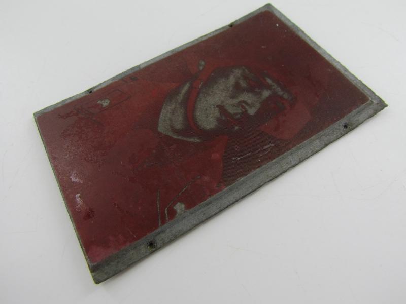 Original German Newspaper Photo “Druckplatte” (printing plate)