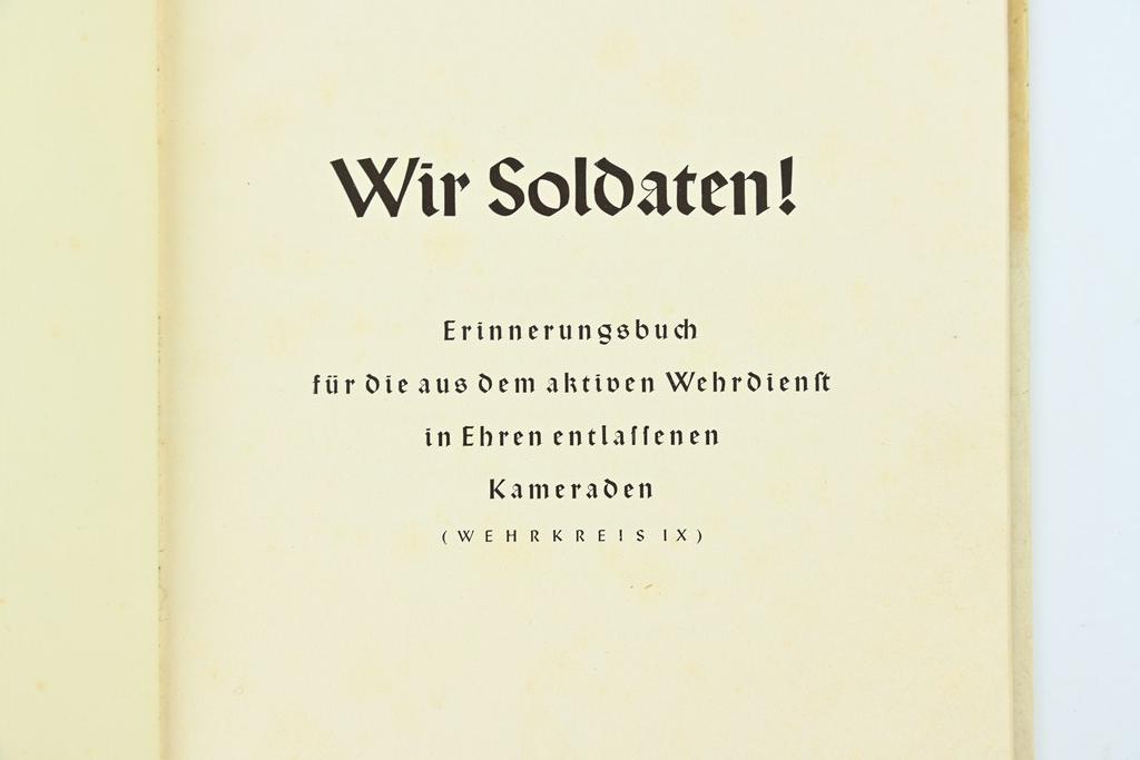 German WH Remembrance Book 'Wir Soldaten!'