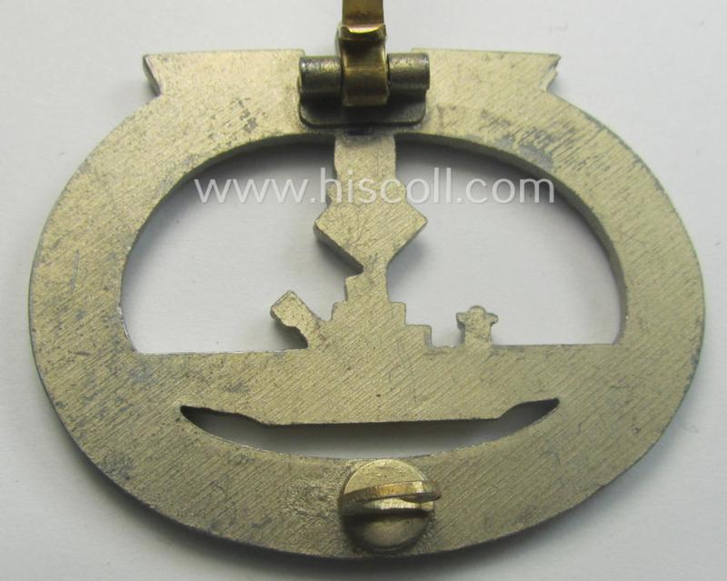 WH (Kriegsmarine), 'Feinzink'-based: 'U-Bootkriegsabzeichen' (or: U-boat war-badge) being a marker (ie. 'L/21'-) marked example by the: 'Förster u. Barth'-company