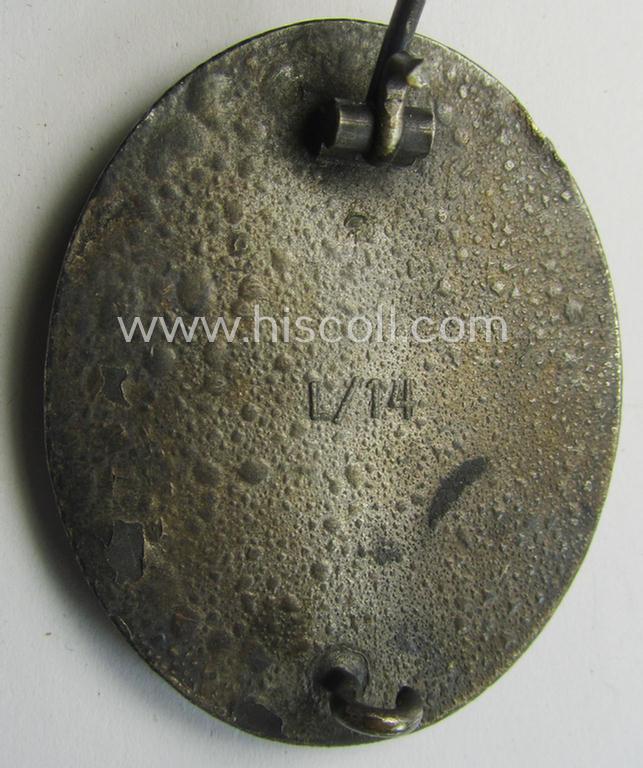 'Verwundeten-Abzeichen in Silber' being a maker- (ie. 'L/14'-) marked example by the: 'Friedrich Orth'