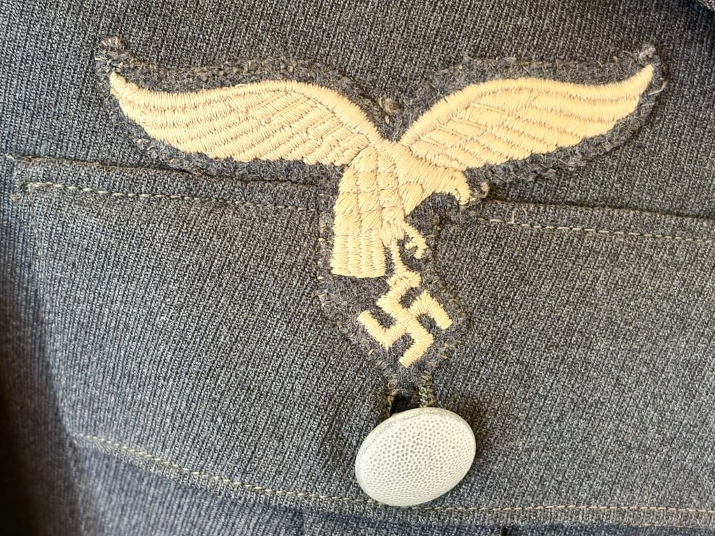 AUTHENTIC WWII THIRD REICH OBERFELDWEBEL LUFTWAFFE TUNIC SET.