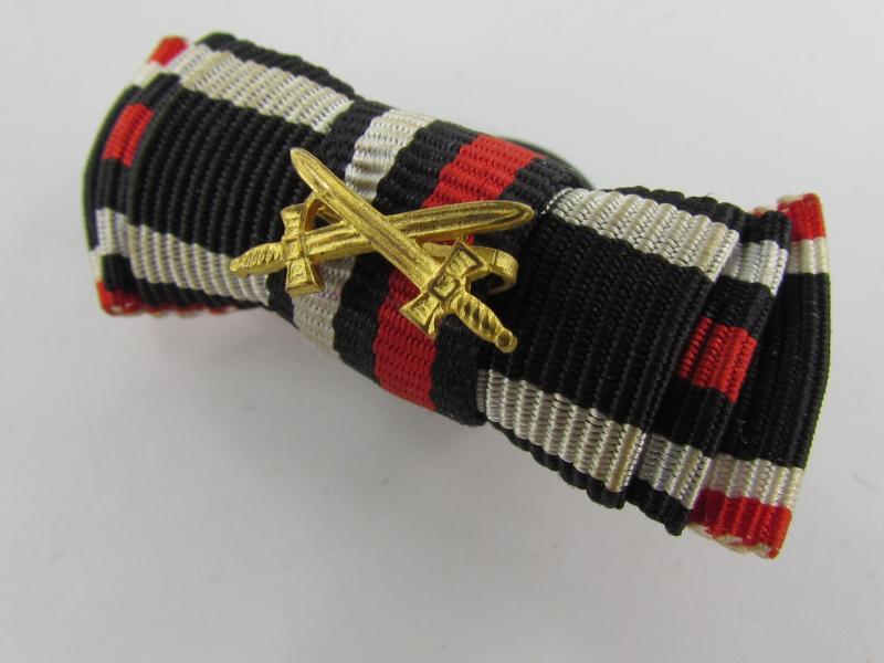 German 3 Piece Ribbon Bar , Button Variant